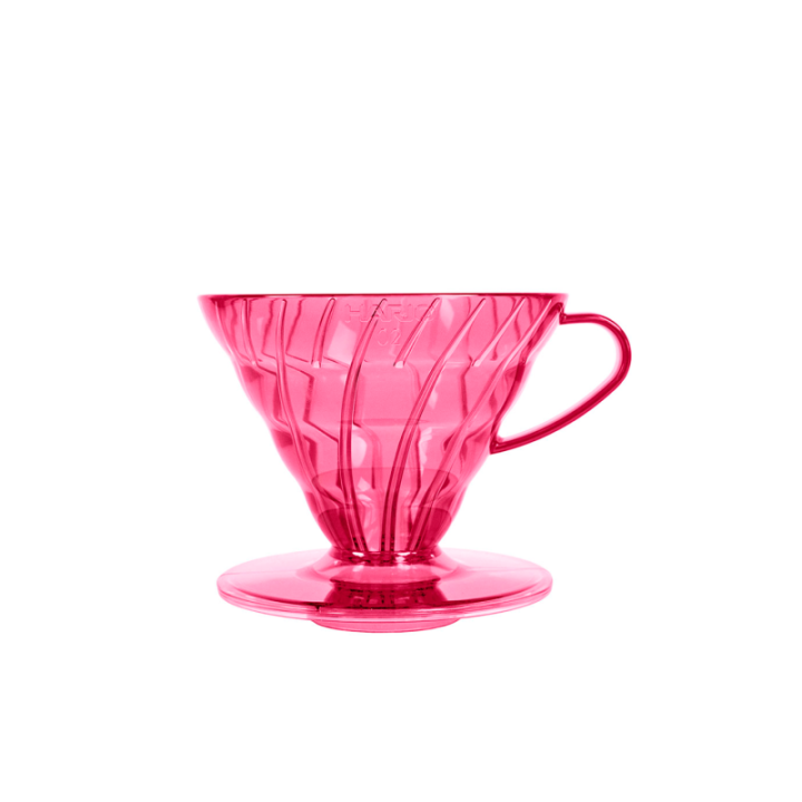 Hario V60 Dripper rosa 2 koppar. Inkl. filter