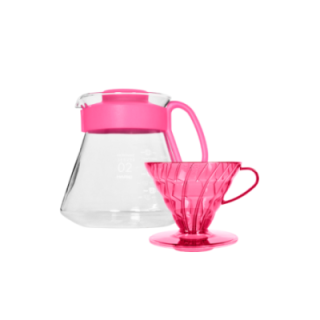 Hario V60 Filterbryggsats Rosa inkl. Range Server, Dripper & Filter