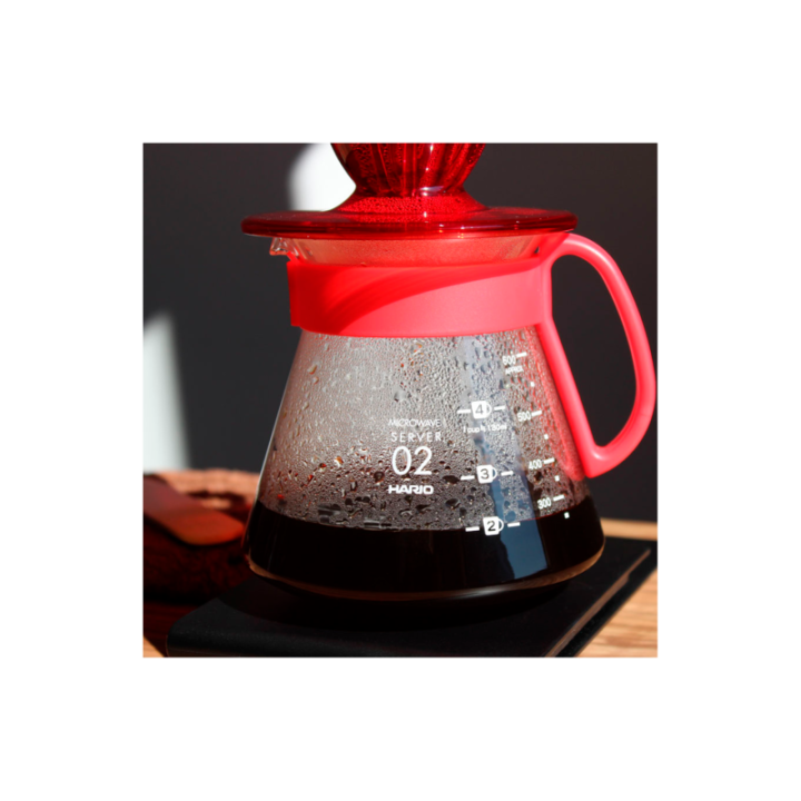 Hario V60 Filterbryggset Röd inkl. Range Server, Dripper & Filter