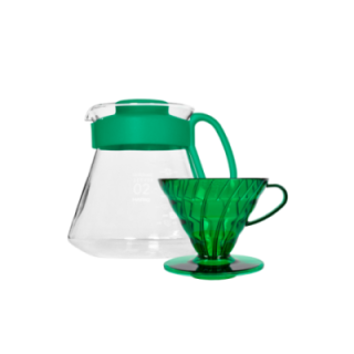 Hario V60 Filterbryggset Grön Inkl. Range Server, Dripper & Filter