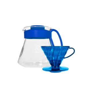 Hario V60 Filterbryggset Blå Inkl. Range Server, Dripper & Filter