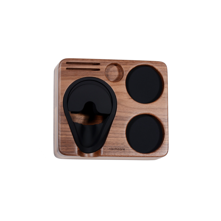 Normcore Kompakt Tamperstation Valnötsträ 58 mm