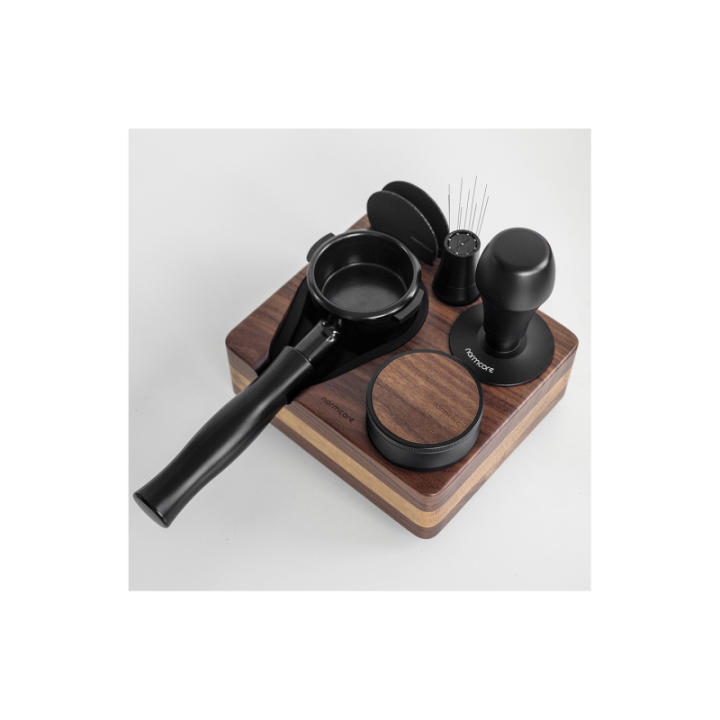 Normcore Kompakt Tamperstation Valnötsträ 58 mm