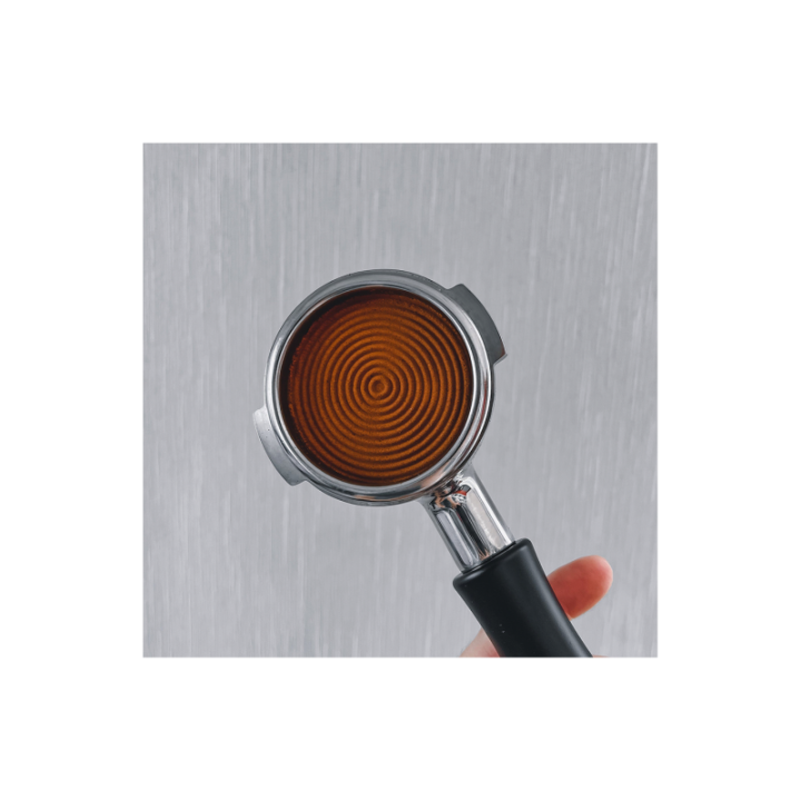 Normcore V4 Tamper med Fjäder & Räfflor 58 mm Svart