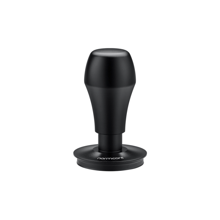 Normcore V4 Tamper med fjäder, rillor & titanbeläggning 58 mm svart