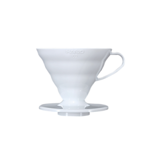 Hario V60 Dripper Vit Plast 2 koppar.