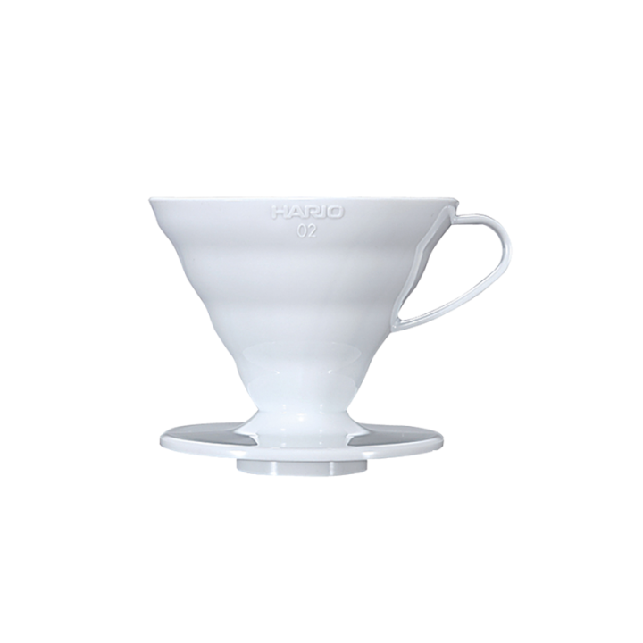 Hario V60 Dripper Vit Plast 2 koppar.