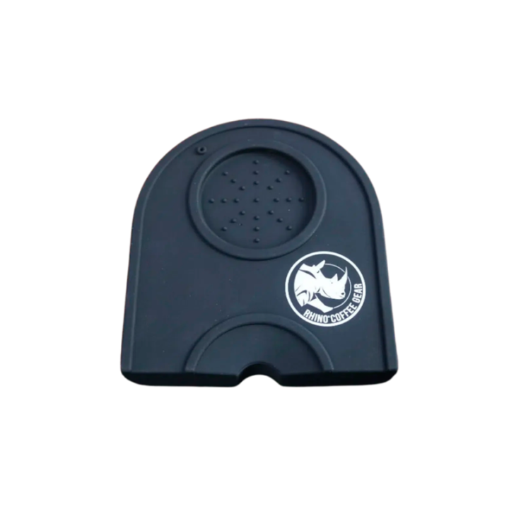 Rhino Classic Portafilter Tampermatta med kant Svart