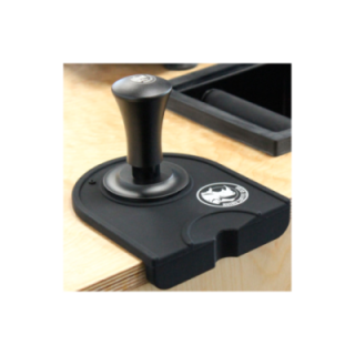 Rhino Classic Portafilter Tampermatta med kant Svart