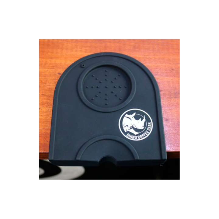 Rhino Classic Portafilter Tampermatta med kant Svart