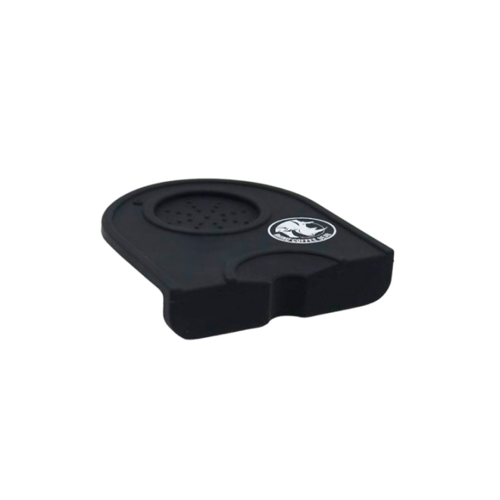 Rhino Classic Portafilter Tampermatta med kant Svart