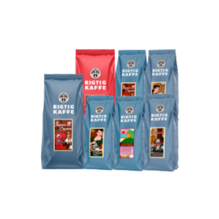 Rigtig Kaffe Mixpaket 4,5 kg Hela kaffebönor