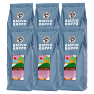 Rigtig Kaffe Gold Crema 3kg Hela kaffebönor