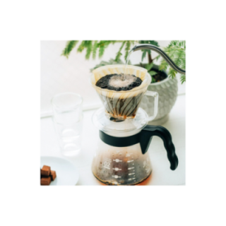 Hario Pegasus 01 serveringskanna inkl. pappersfilter 01, dripper 01 & V60-kanna
