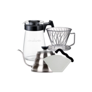 Hario Pegasus 02 Server inkl. Pappersfilter 02, Dripper 02 & V60-hällkanna