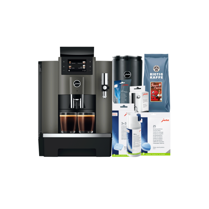 Jura WE8 (EA) Espressomaskin Inkl. 1 L-kylare, skötsel & 6 kg kaffe