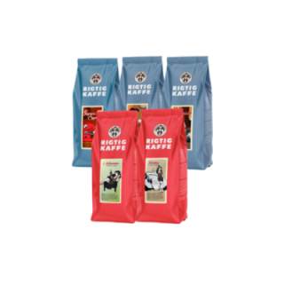 Rigtig Kaffe Mixpaket 2,5 kg Hela kaffebönor