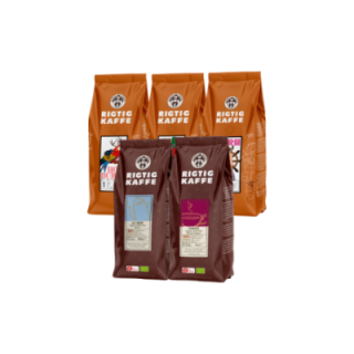 Rigtig Kaffe Mixpaket 2 kg Hela kaffebönor