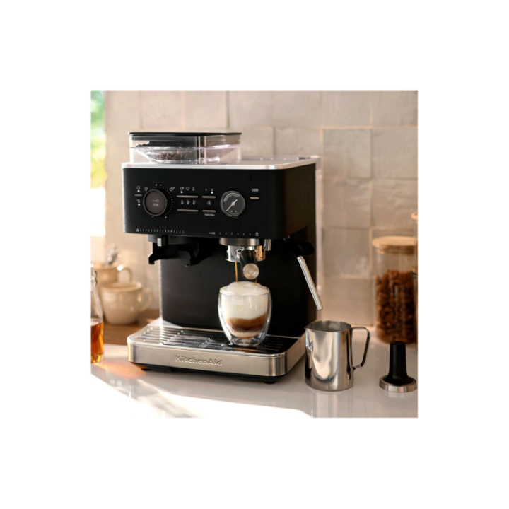 KitchenAid Semiautomatisk Espressomaskin Inkl. Kvarn Cast Iron Black