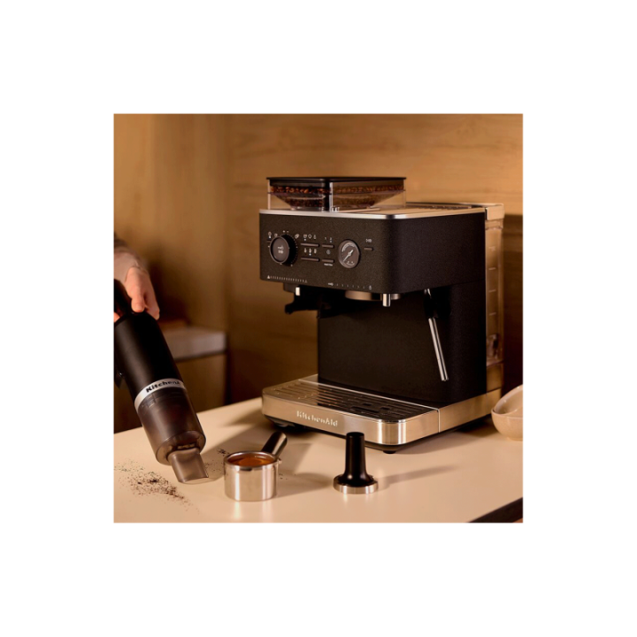 KitchenAid Semiautomatisk Espressomaskin Inkl. Kvarn Cast Iron Black
