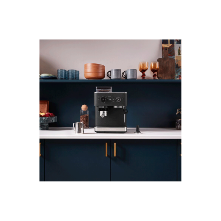 KitchenAid Semiautomatisk Espressomaskin Inkl. Kvarn Cast Iron Black