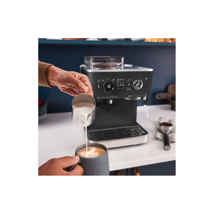 KitchenAid Semiautomatisk Espressomaskin Inkl. Kvarn Cast Iron Black