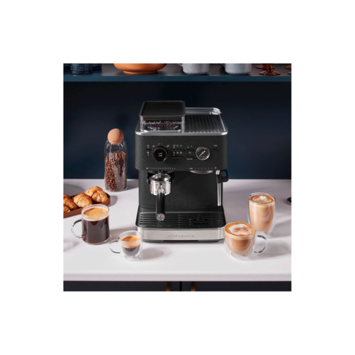 KitchenAid Semiautomatisk Espressomaskin Inkl. Kvarn Cast Iron Black