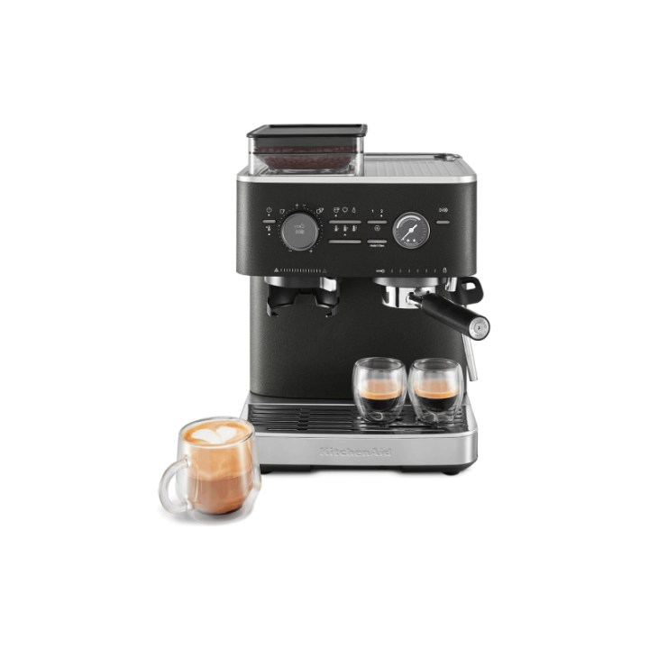 KitchenAid Semiautomatisk Espressomaskin Inkl. Kvarn Cast Iron Black