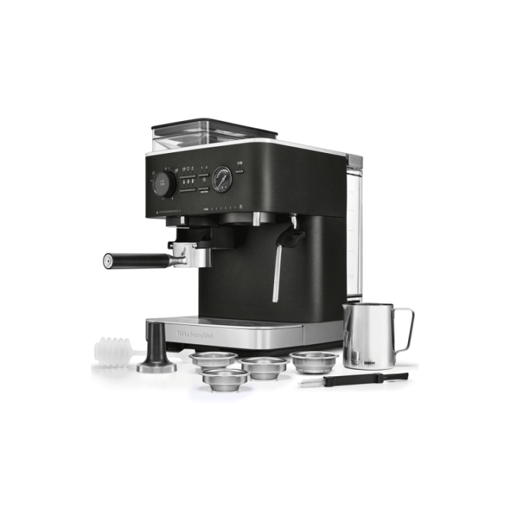 KitchenAid Semiautomatisk Espressomaskin Inkl. Kvarn Cast Iron Black