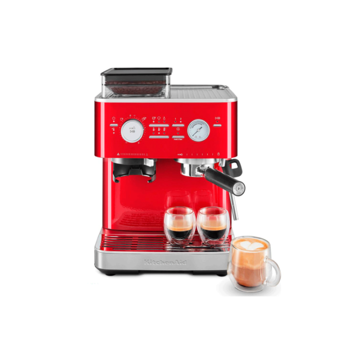 KitchenAid Semiautomatisk Espressomaskin Inkl. Kvarn Röd