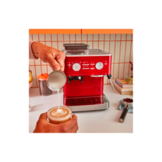 KitchenAid Semiautomatisk Espressomaskin Inkl. Kvarn Röd