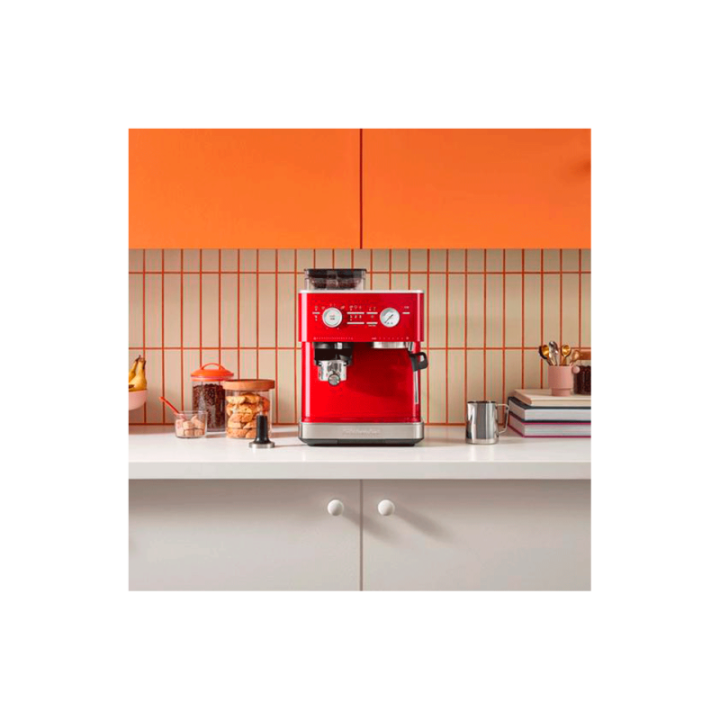 KitchenAid Semiautomatisk Espressomaskin Inkl. Kvarn Röd