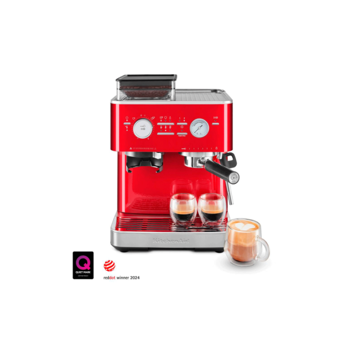 KitchenAid Semiautomatisk Espressomaskin Inkl. Kvarn Röd