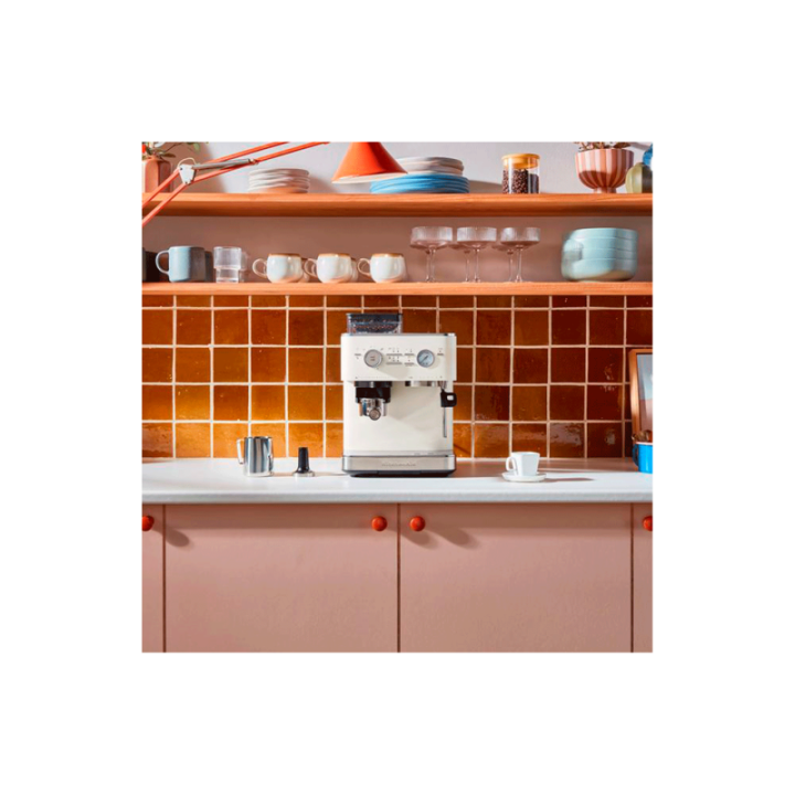 KitchenAid Semiautomatisk Espressomaskin Inkl. Kvarn Porslinsvit