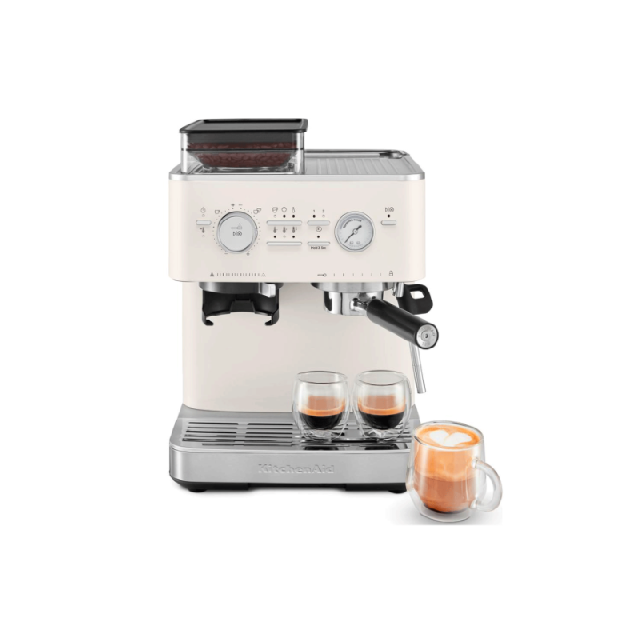 KitchenAid Semiautomatisk Espressomaskin Inkl. Kvarn Porslinsvit