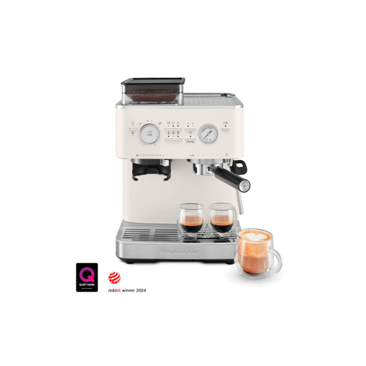 KitchenAid Semiautomatisk Espressomaskin Inkl. Kvarn Porslinsvit