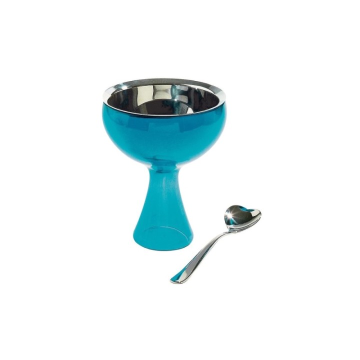 Alessi Big Love Glassbägare & Hjärtformad Sked 1 st.