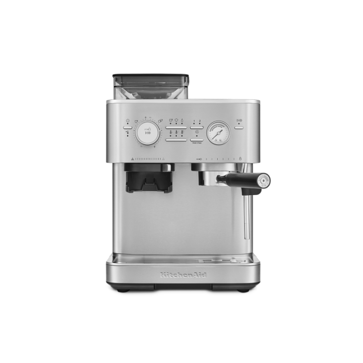 KitchenAid Semiautomatisk espressomaskin inkl. kvarn rostfritt stål