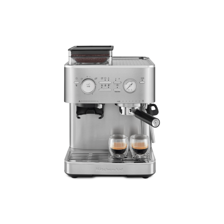 KitchenAid Semiautomatisk espressomaskin inkl. kvarn rostfritt stål