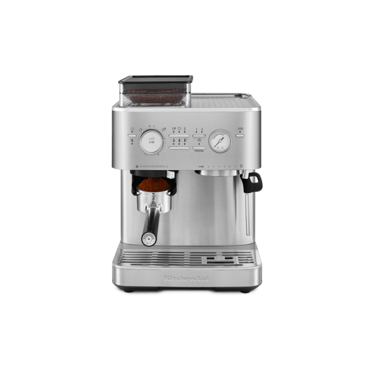 KitchenAid Semiautomatisk espressomaskin inkl. kvarn rostfritt stål