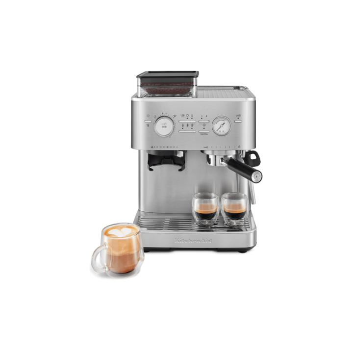 KitchenAid Semiautomatisk espressomaskin inkl. kvarn rostfritt stål