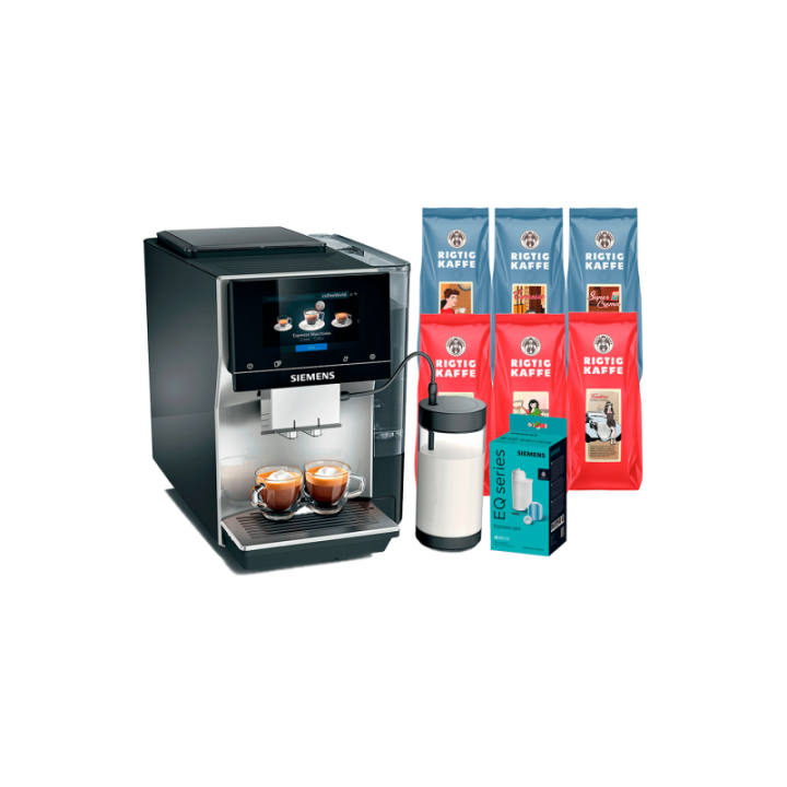 Siemens TP715R07 EQ700 Inox Silver Metallic Inkl. skötsel & 3 kg kaffe