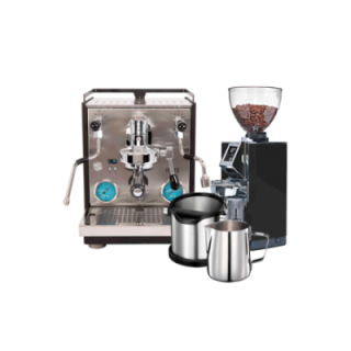 Profitec RIDE Inkl. Eureka Mignon Libra 65 Kvarn, Knockbox & Mjölkkanna