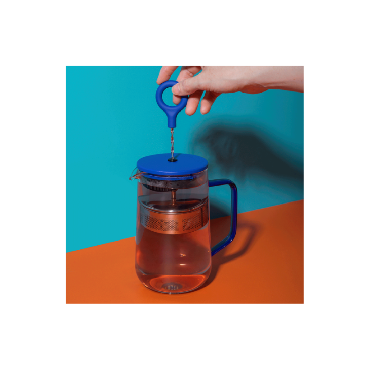 La Cafetière Gyro Spinfuser 1,25 L Tebryggare Blå/Glas