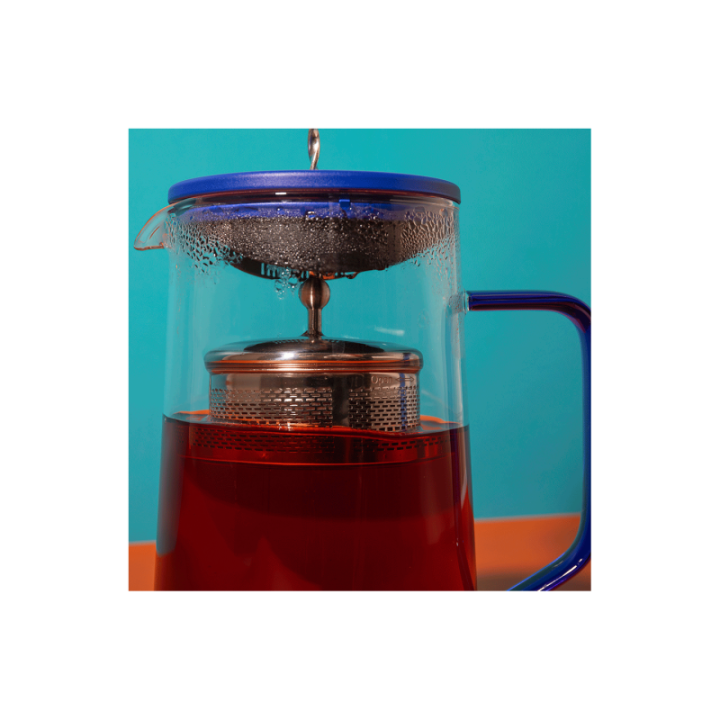 La Cafetière Gyro Spinfuser 1,25 L Tebryggare Blå/Glas