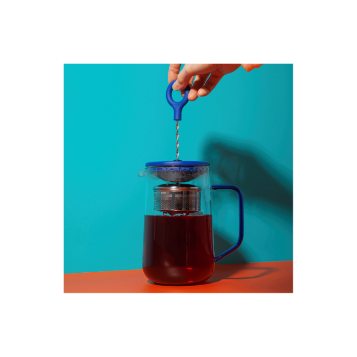 La Cafetière Gyro Spinfuser 1,25 L Tebryggare Blå/Glas