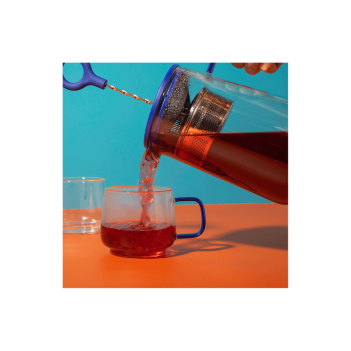 La Cafetière Gyro Spinfuser 1,25 L Tebryggare Blå/Glas