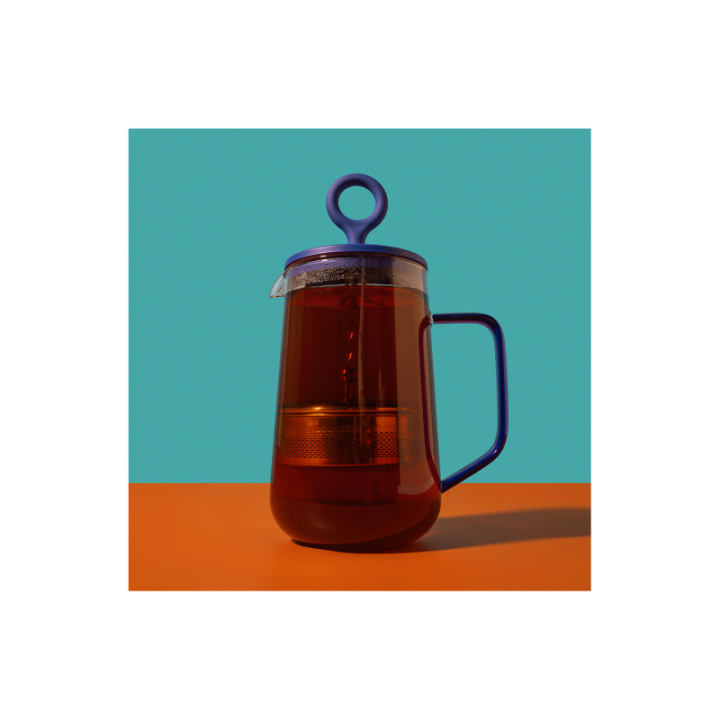 La Cafetière Gyro Spinfuser 1,25 L Tebryggare Blå/Glas