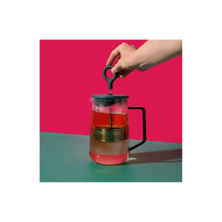 La Cafetière Gyro Spinfuser 1,25 L Tebryggare Grön/Glas