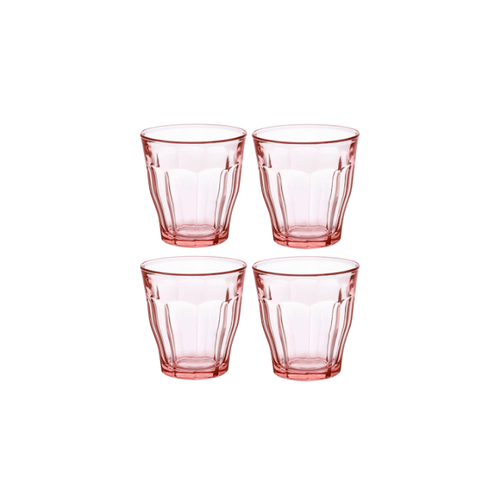 Duralex Picardie Caféglas 25 cl 4 st Rosa